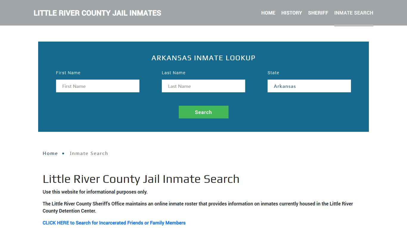 Little River County, AR Detainee Lookup